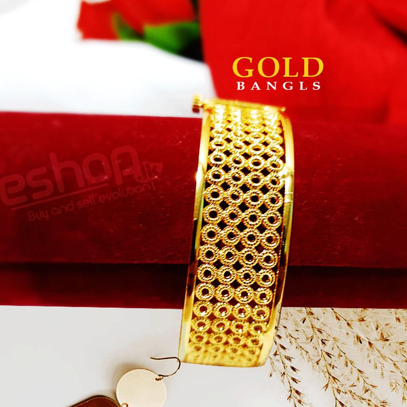 Gold Plated Beautiful Lock Bangle for Women