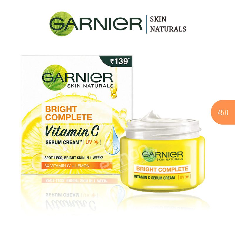 New Garnier Bright Complete Vitamin C Serum Cream (uv) 45g