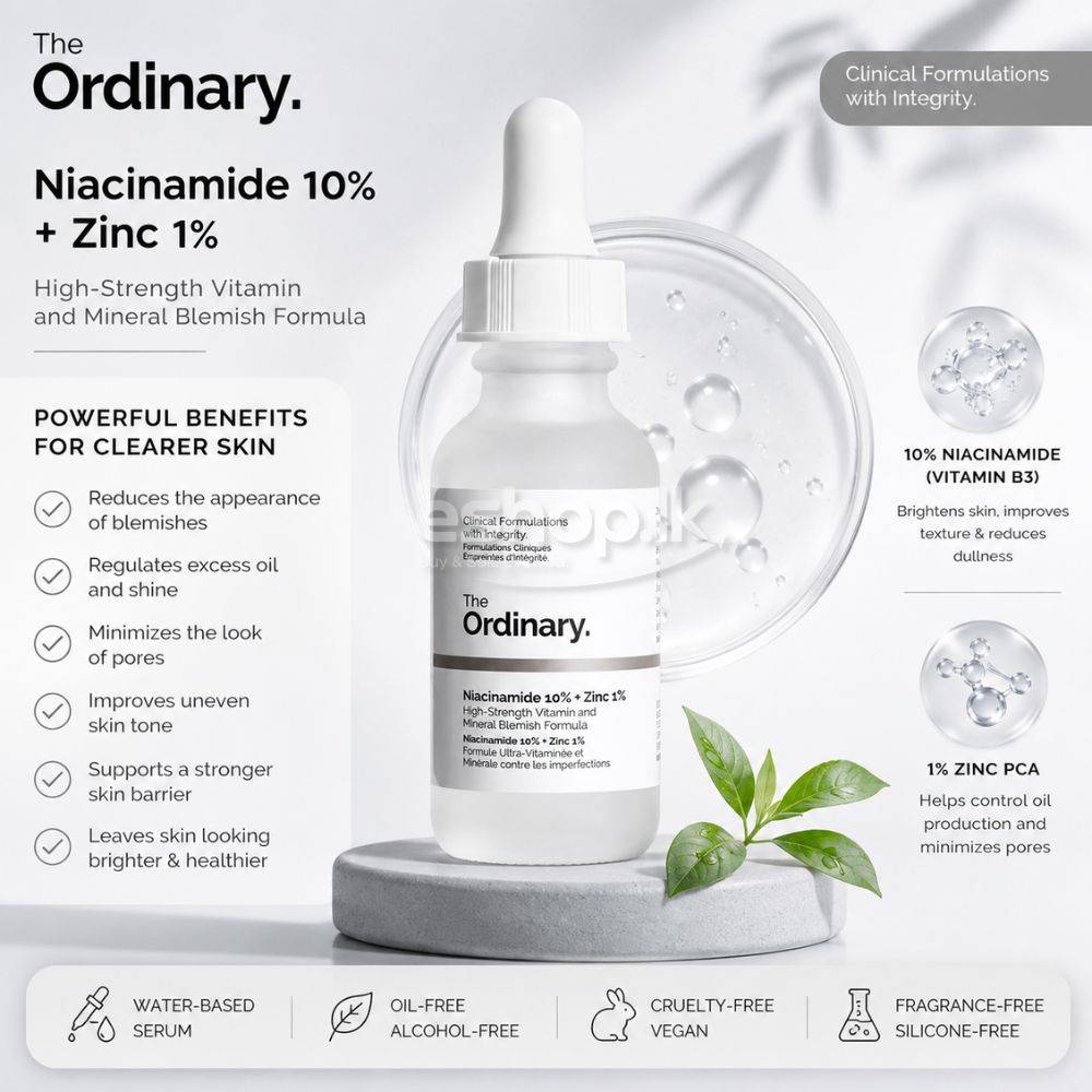 The Ordinary Niacinamide 10% + Zinc 1% 2 Ordinary Niacinamide