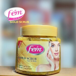 New Fem Face Body Whitening Gold Scrub 500ml