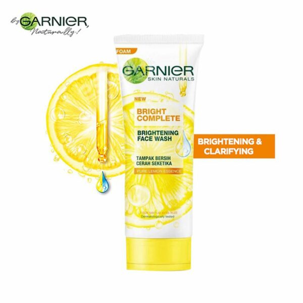 New Garnier Bright Complete Brightening Face Wash, 50g