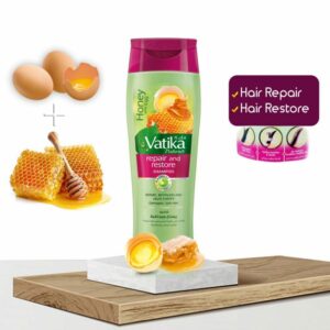 New Vatika damaged Hair Restore Shampoo with Egg and Honey 400ml