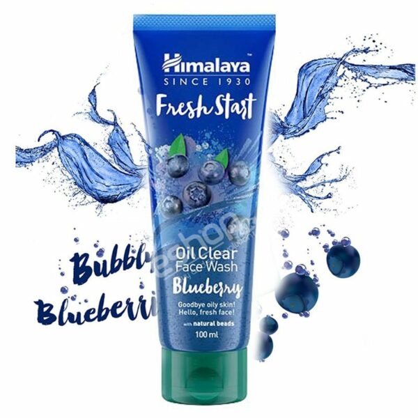 Bazar Ghore Himalaya Fresh Srart Blueberry Oil Clear Face Wash –100ml