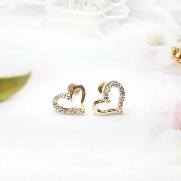 Small Size Simple Gold Earrings