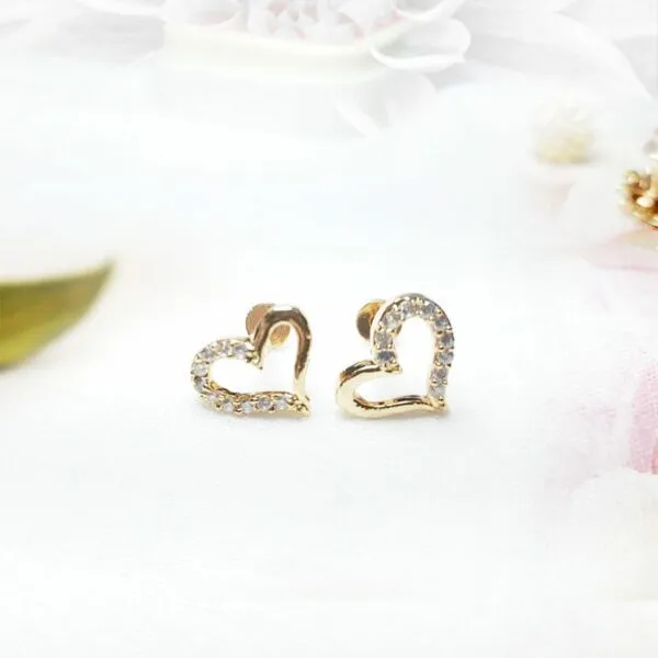Small Size Simple Gold Earrings