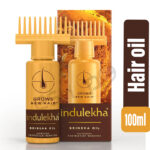 New Indulekha Bringha Hair Regrow Selfie Oil Bottle 50ml 1 indulekha oil