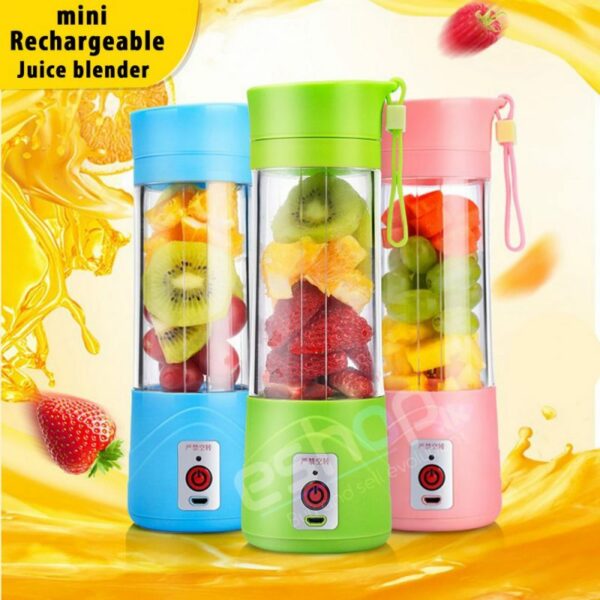 Original Portable And Rechargeable Mini Juice Blender Battery and USB