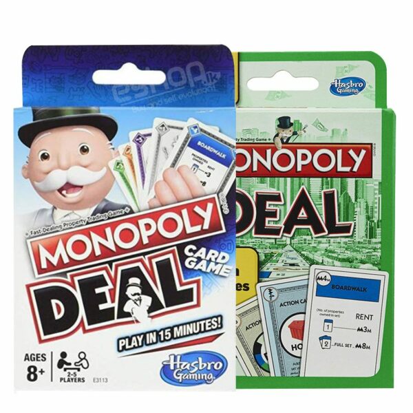 Monopoly Deal Card Game - White & Green Pack