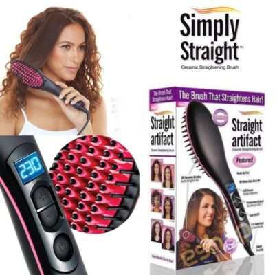 Online Shopping Sri Lanka | eshop Buy & Sell | eshop.lk 63 High Quality Digital Hair Straightener Brush Simply Straight Ceramic