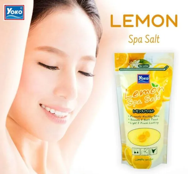 New YOKO Lemon Spa Salt Whitening, Moisturizing & Exofoliating Body Scrub