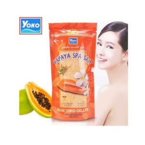 New YOKO Papaya Spa Salt Smooth & Baby Skin, Enriched Vitamin E Body Scrub
