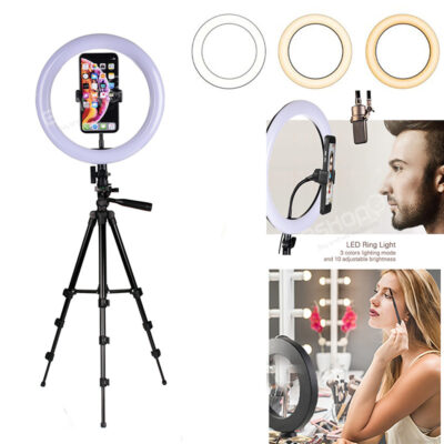 Online Shopping Sri Lanka | eshop Buy & Sell | eshop.lk 45 Ring Light 26cm10 inch with 7.5ft Tripod Stand & Phone Holder Light