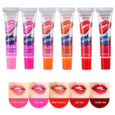 Online Shopping Sri Lanka | eshop Buy & Sell | eshop.lk 30 Romantic Bear Tattoo Peel Of Lip Tint Lip Gloss Waterproof Lipstick