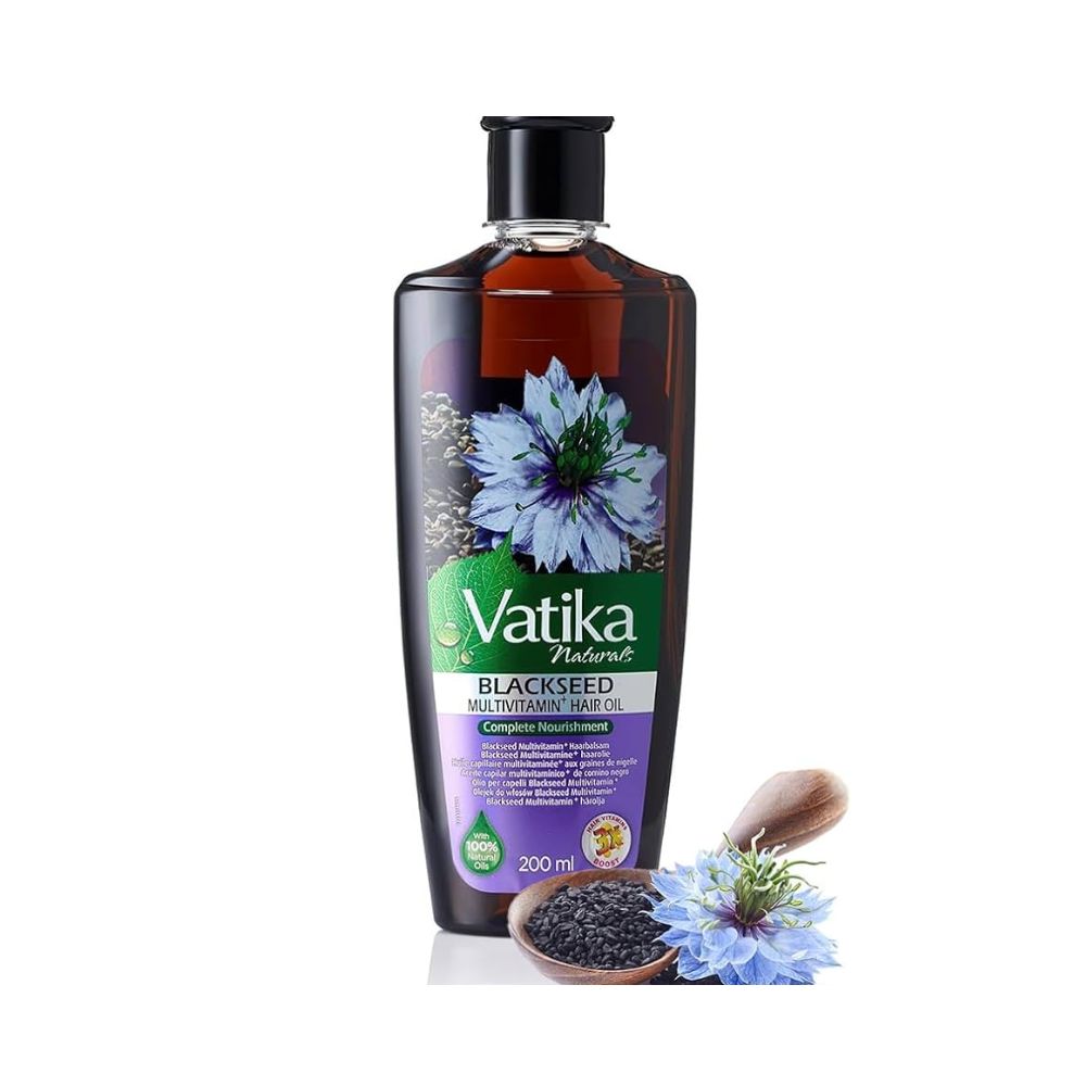 Vatika Black Seed Enriched Hair Oil for Strong and Shiny Hair 200ml 1 Vatika Black Seed Enriched Hair Oil