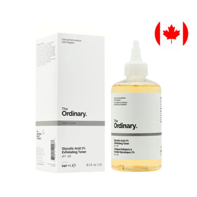 The Ordinary Glycolic Acid 7% Toning Solution 240ml exfoliating toner bottle for brighter and smoother skin