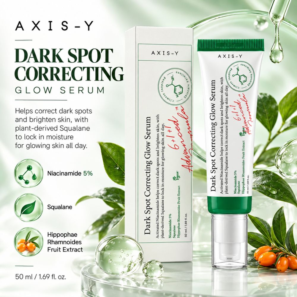 AXIS-Y Dark Spot Correcting Glow Serum with 5% Niacinamide and Squalane 50ml 2 AXIS-Y Dark Spot Correcting Glow Serum with 5% Niacinamide and Squalane 50ml - Image 2