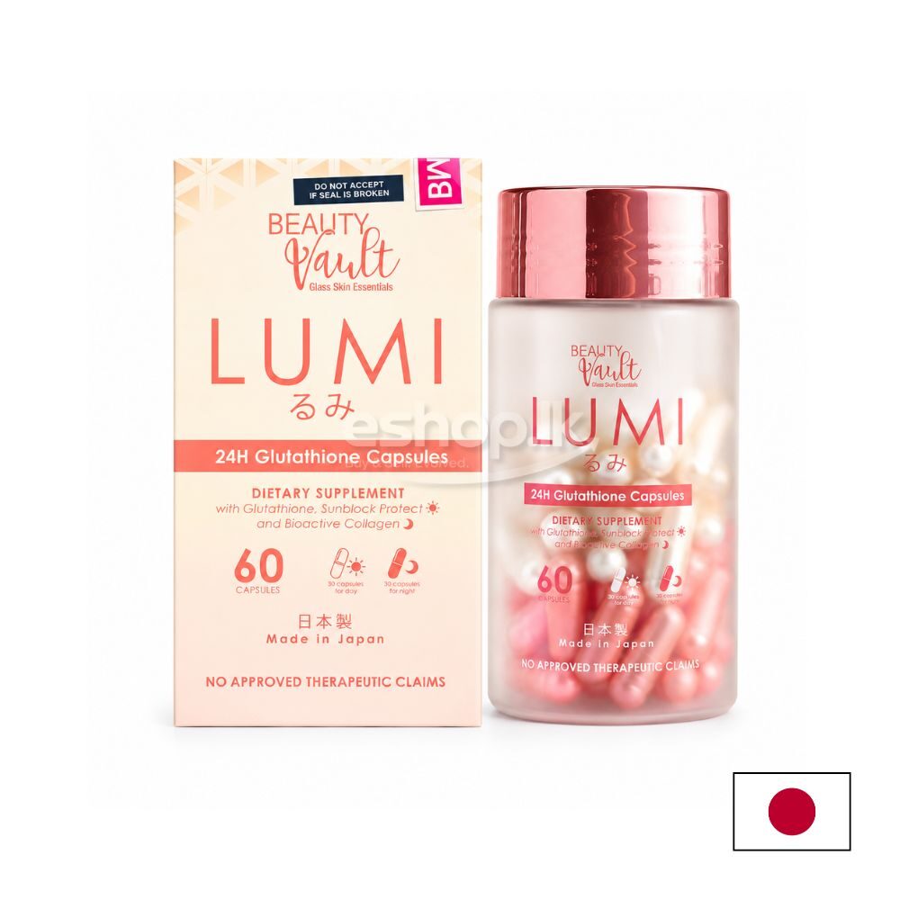 Lumi 24H Glutathione 60 Capsules Original | Beauty Vault | eShop.lk