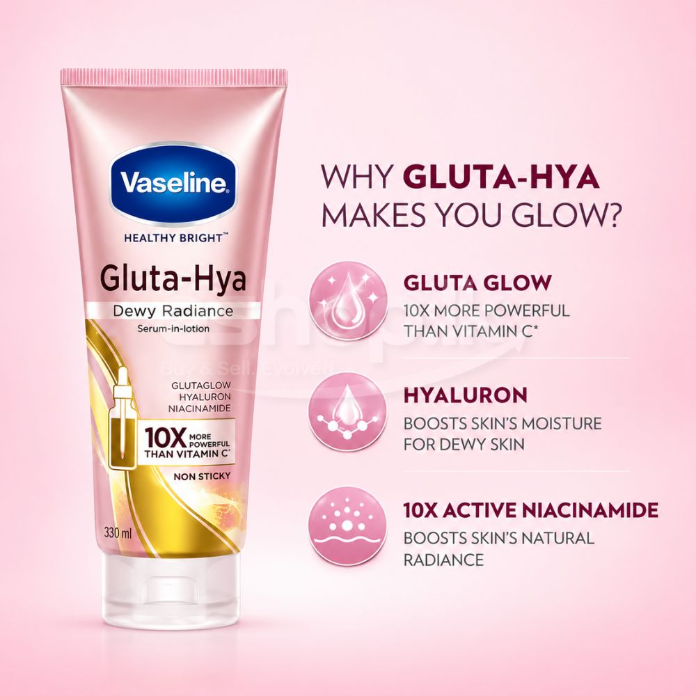 Vesline Gluta-Hya Serum Burst Lotion Dewi Radiance 330ml 2 Vaseline Gluta-Hya price in Sri Lanka