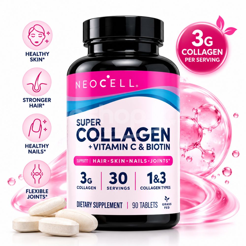 NEOCELL Super Collagen with Vitamin C and Biotin Dietary Supplement 90 Tablets 2 NEOCELL Super Collagen with Vitamin C and Biotin Dietary Supplement 90 Tablets - Image 2