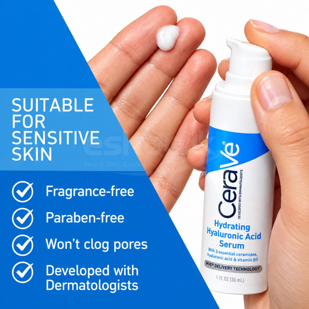 CeraVe Hydrating Hyaluronic Acid Serum with Ceramides and Panthenol 30ml 3 CeraVe moisture serum price in Sri Lanka