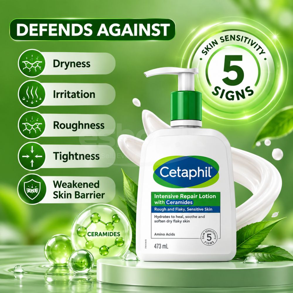 Cetaphil Intensive Repair Lotion with Ceramides and Niacinamide for Dry Skin 473ml 2 Cetaphil Intensive Repair Lotion with Ceramides and Niacinamide for Dry Skin 473ml - Image 2