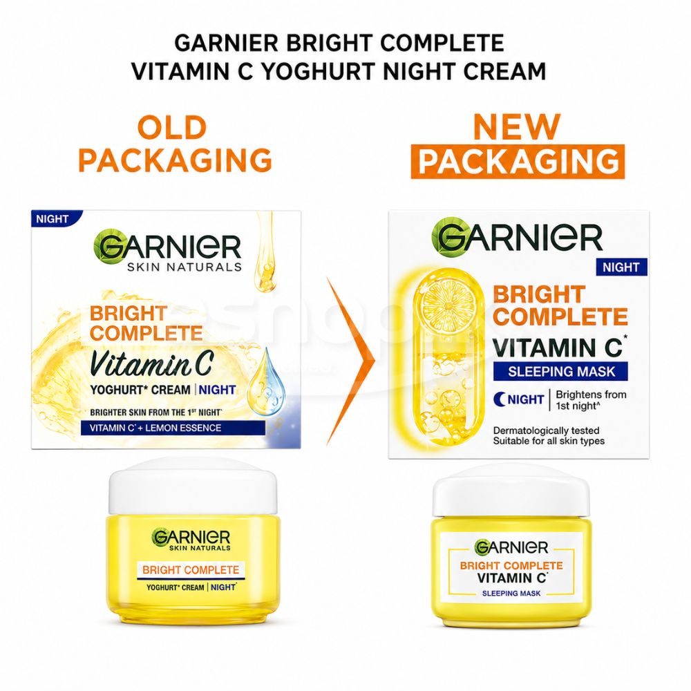 Garnier Bright Complete Vitamin C Night Cream with Lemon & Yoghurt Bifidus 50ml 2 Garnier Bright Complete Night Cream