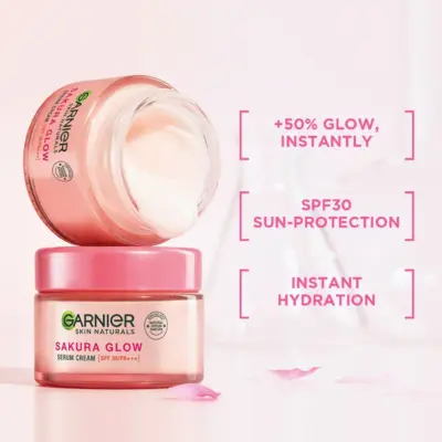 Online Shopping Sri Lanka | eshop Buy & Sell | eshop.lk 25 Garnier Skin Naturals Sakura Glow Hyaluron Day Spf30 Cream 50Ml 1