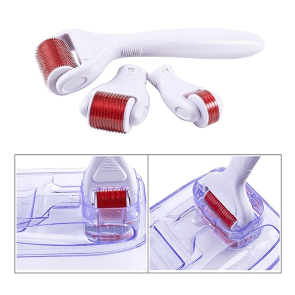Skin Care 4 in 1 Derma Roller Set Sri Lanka | Microneedling Kit | eshop.lk 3 Face Roller