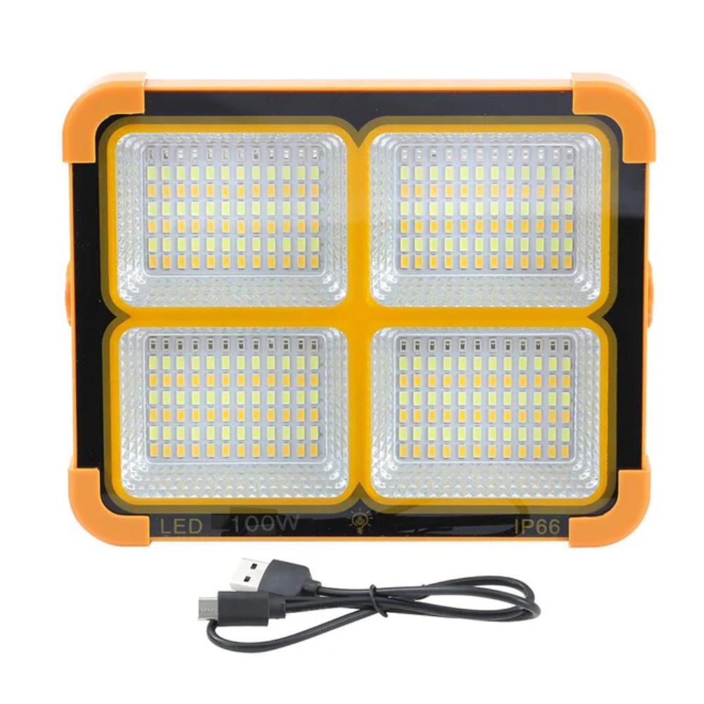 Solar Panel LED Flood Light 100W Sri Lanka | Outdoor Solar Security Light | eshop.lk 2 Solar Panel LED Flood Light 100W Sri Lanka | Outdoor Solar Security Light | eshop.lk - Image 2