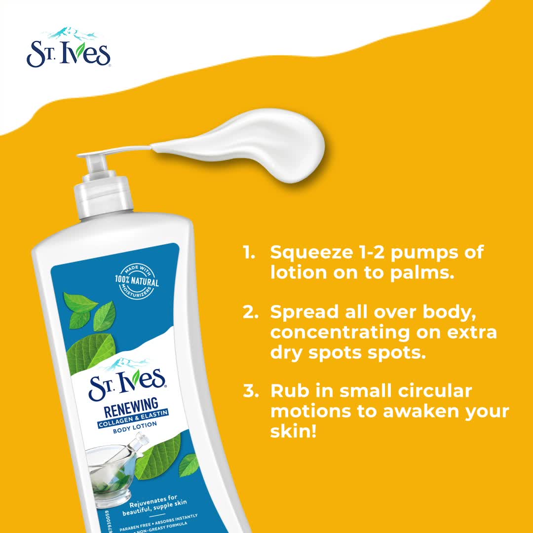 St.Ives Renewing Collagen and Elastin Body Lotion - 621ml 3 St.Ives Renewing Collagen and Elastin Body Lotion - 621ml - Image 3