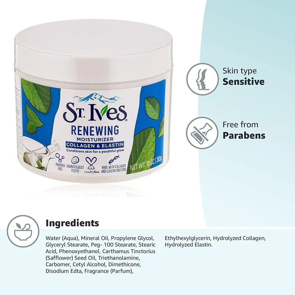St. Ives Collagen and Elastin Moisturizer 283g 3 St. Ives Collagen and Elastin Moisturizer 283g - Image 3