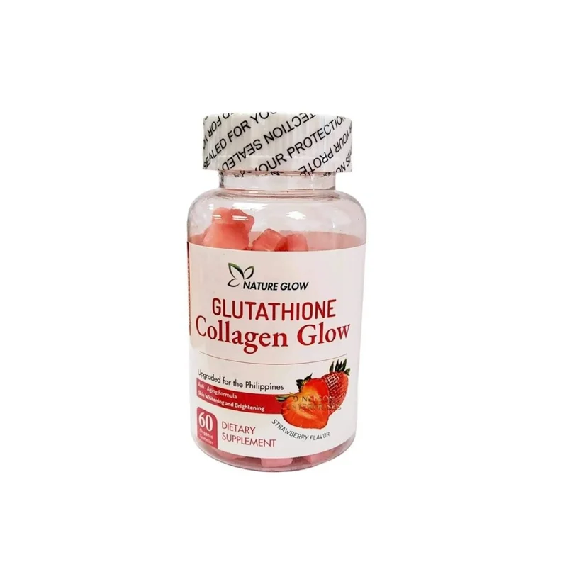 Glutathione Collagen Glow Strawberry Flavor Beauty Gummies with Vitamin C & Hyaluronic Acid - 60 Gummies 4 Glutathione Collagen Glow Strawberry Flavor Beauty Gummies with Vitamin C & Hyaluronic Acid - 60 Gummies - Image 4