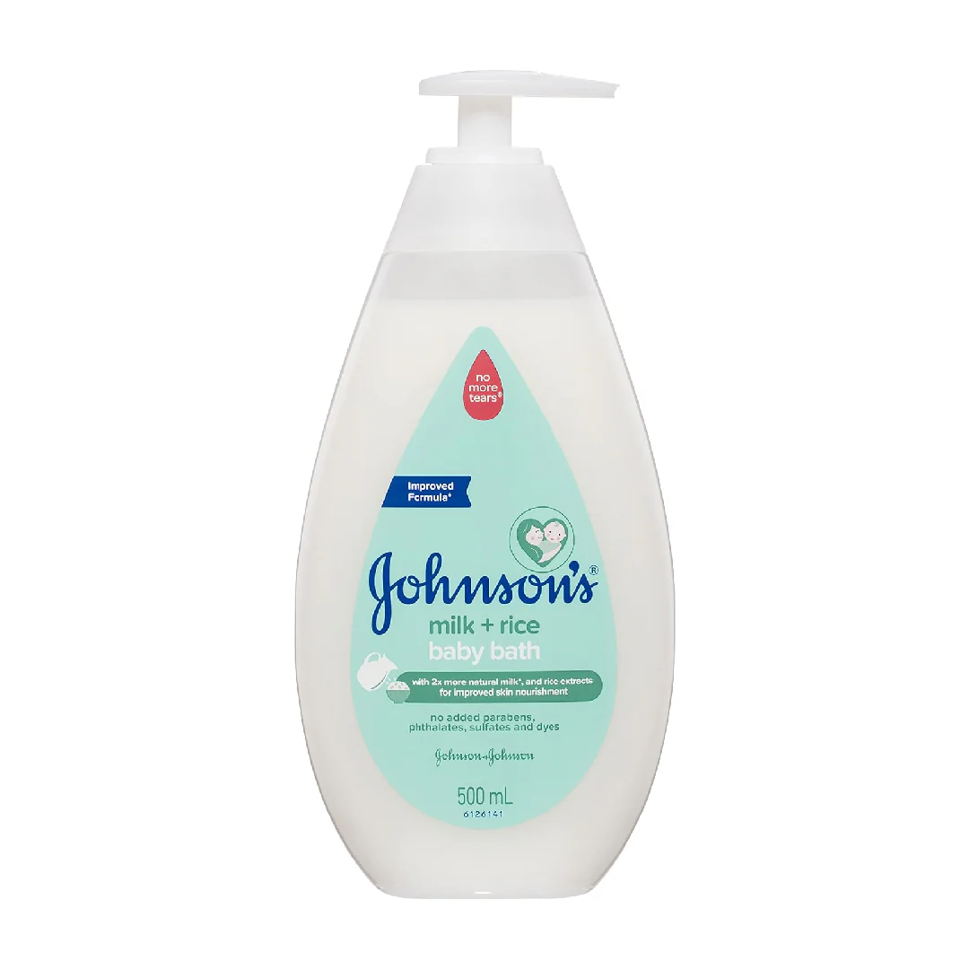 Johnson's Baby Milk +Rice Baby Bath 500ml 1 Johnson's Baby Milk +Rice Baby Bath 500ml
