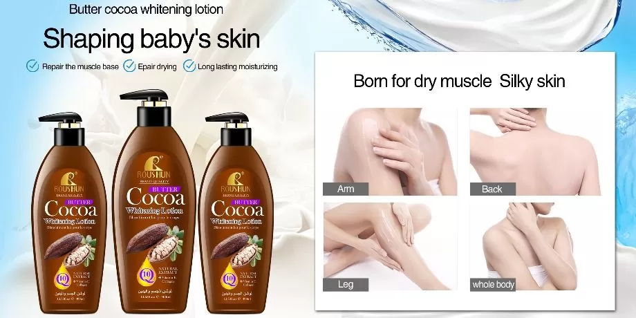 Roushun Cocoa Whitening Lotion - 400ml 2 Roushun Cocoa Whitening Lotion - 400ml - Image 2