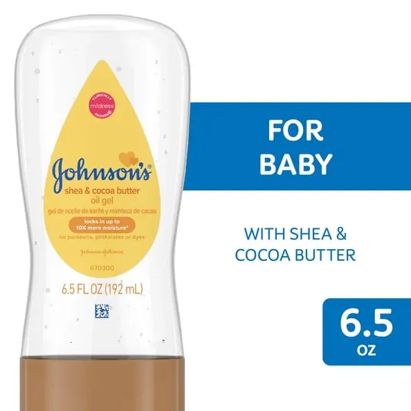 Johnson's Baby Oil Gel with Shea and Cocoa Butter for Dry Skin 192ml 2 Johnson's Baby Oil Gel with Shea and Cocoa Butter for Dry Skin 192ml - Image 2