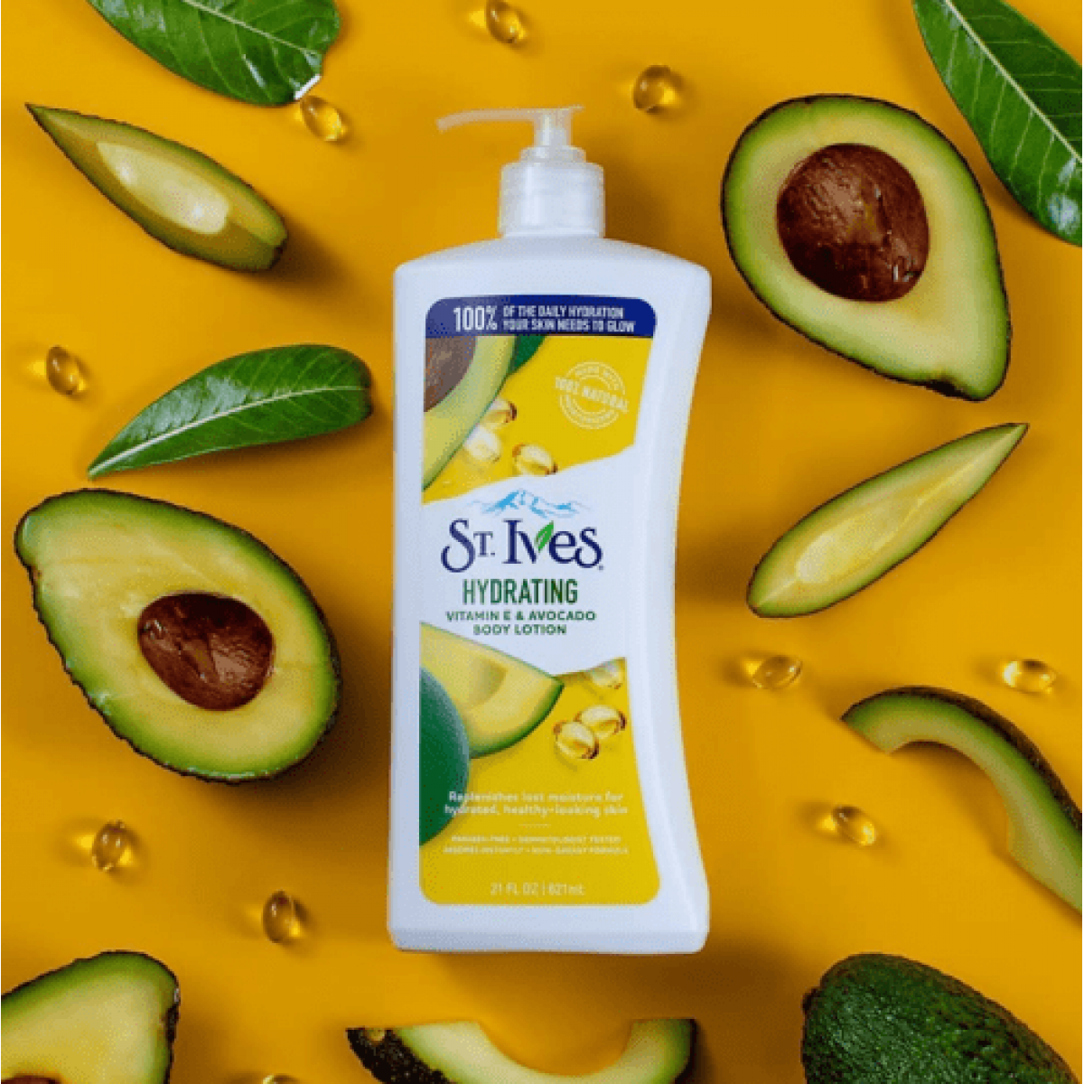 St.Ives Hydrating Vitamin E and Avocado Body Lotion - 621ml 4 St.Ives Hydrating Vitamin E and Avocado Body Lotion - 621ml - Image 4