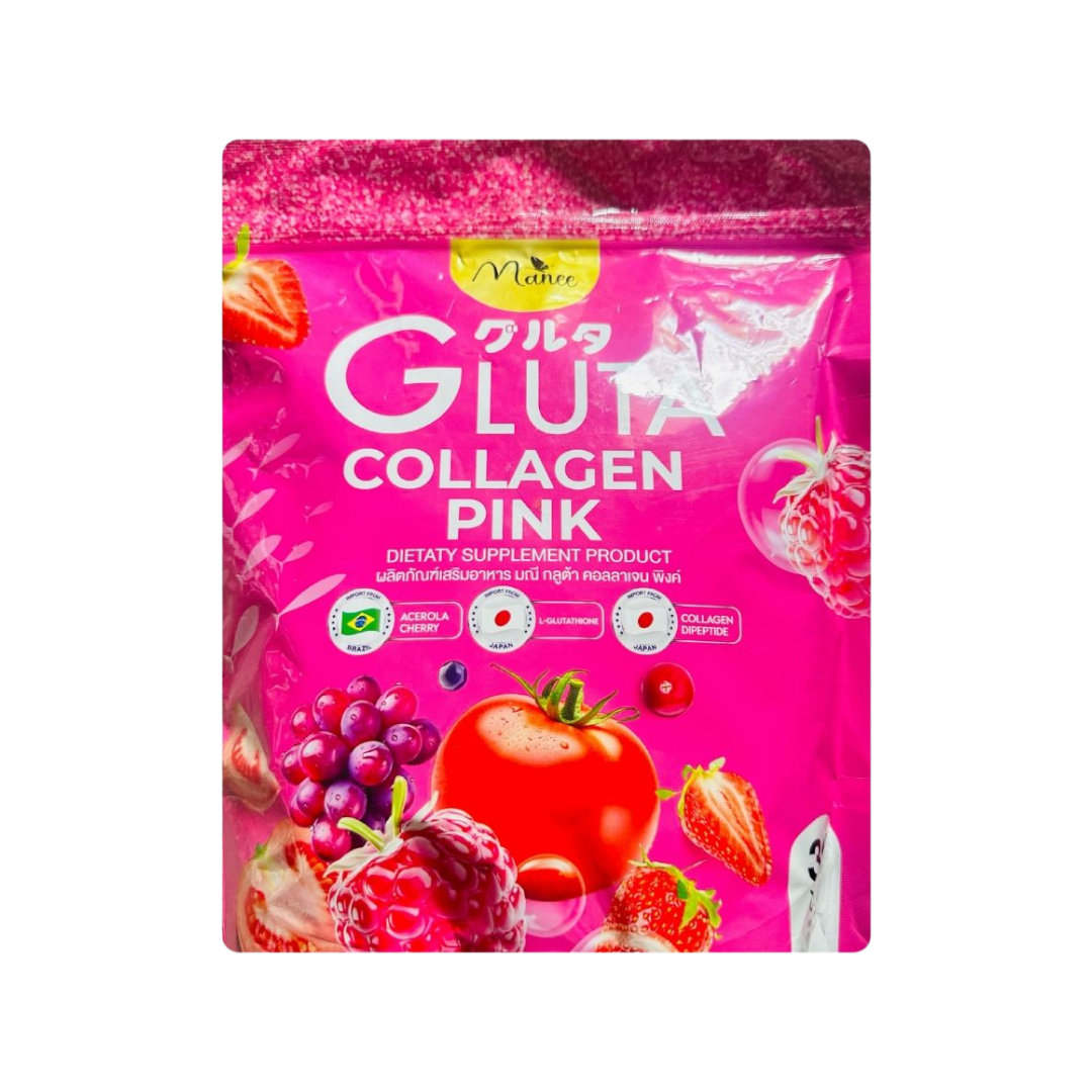 Manee Gluta Collagen Pink Dietary Supplement – 30 Pcs 1 Manee Gluta Collagen Pink Dietary Supplement – 30 Pcs