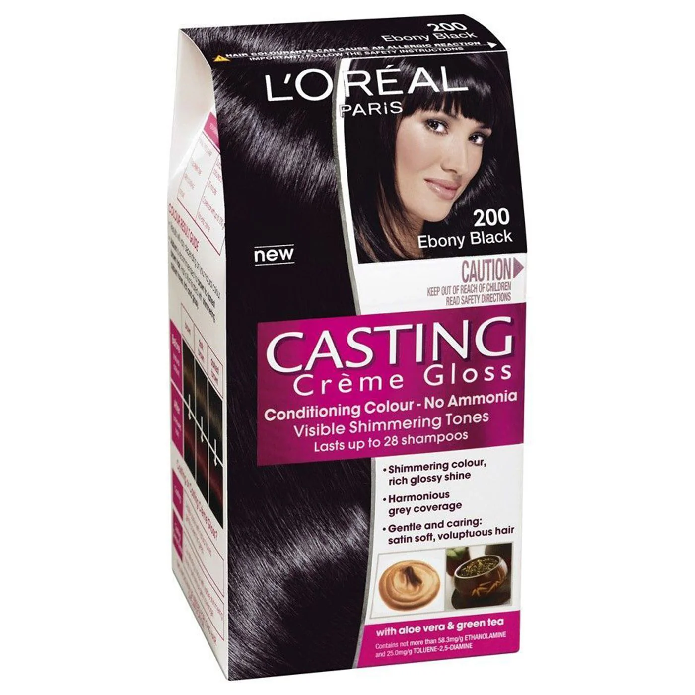 Loreal Casting Cream Gloss Hair Color - Deep Black 200 4 Loreal Casting Cream Gloss Hair Color - Deep Black 200 - Image 4