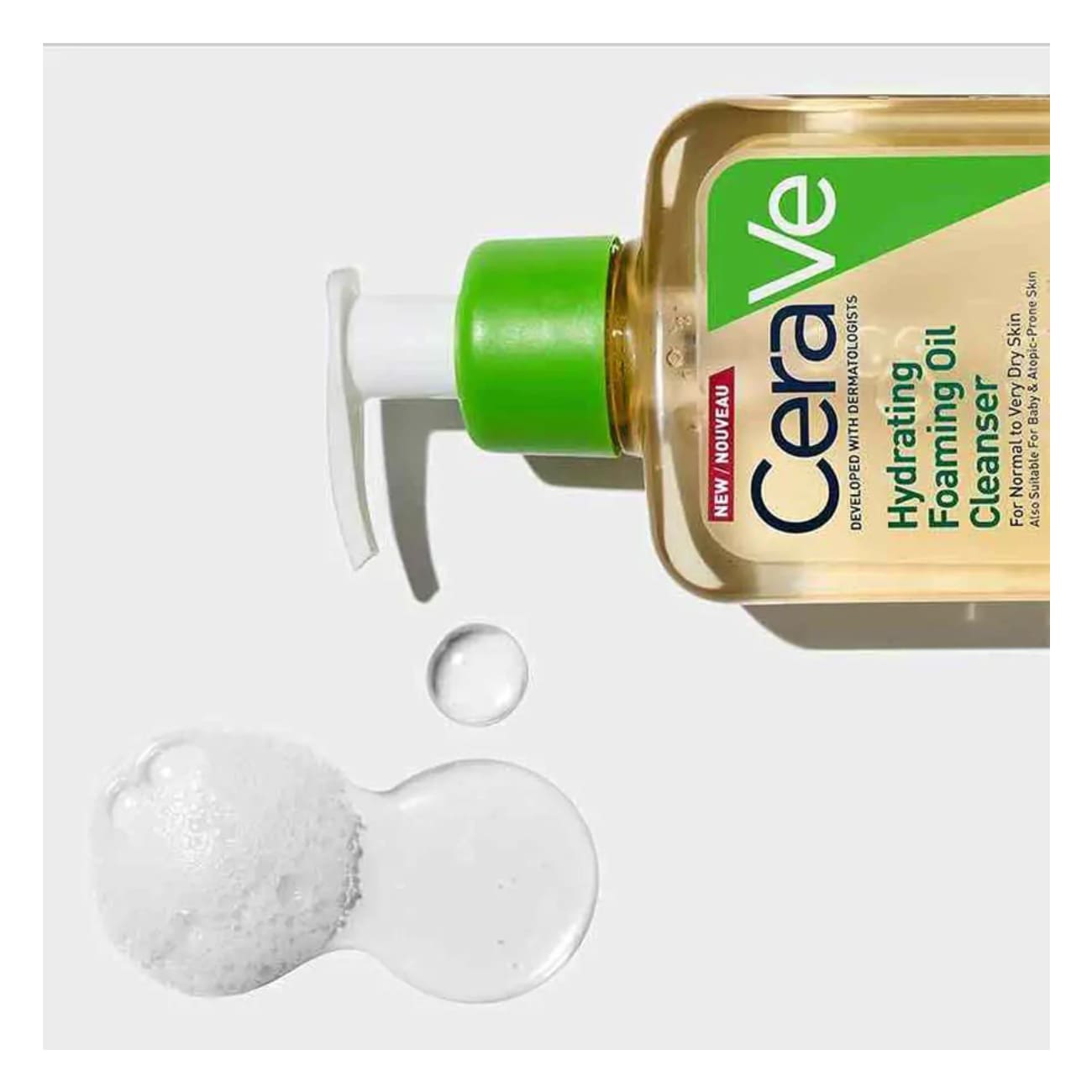 Cerave Hydrating Foaming Oil Cleanser - 236ml 3 Cerave Hydrating Foaming Oil Cleanser - 236ml - Image 3