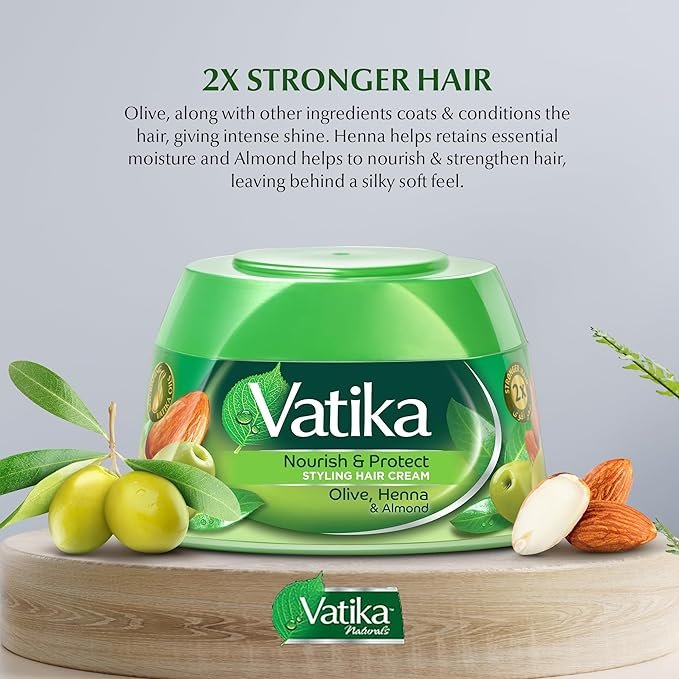Vatika Nourish and Protect Styling Hair Cream 2 Vatika Nourish and Protect Styling Hair Cream - Image 2
