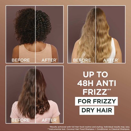 GARNIER Ultimate Blends Smoothing Hair Food Coconut Conditioner - 350 ml 4 GARNIER Ultimate Blends Smoothing Hair Food Coconut Conditioner - 350 ml - Image 4