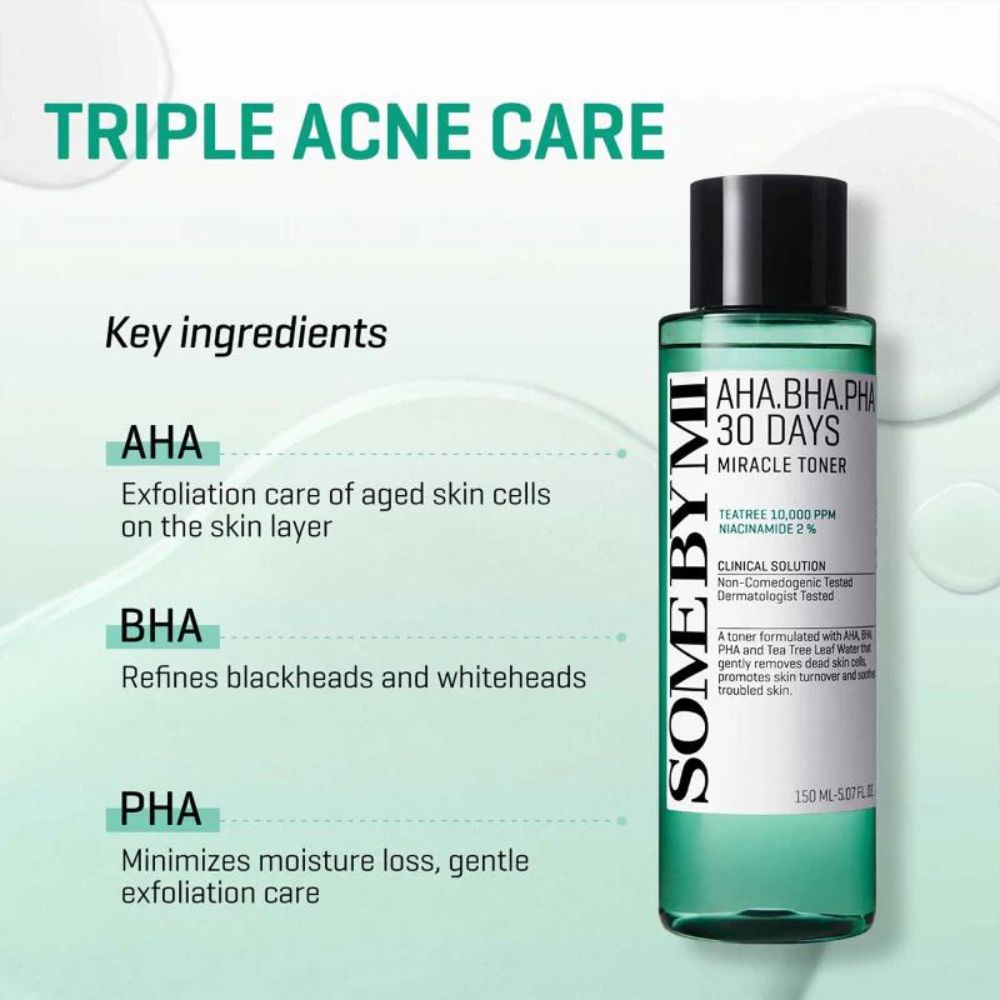 AHA.BHA.PHA 30 Days Miracle Toner with Exfoliating Acids 150ml 2 AHA BHA PHA toner 150ml