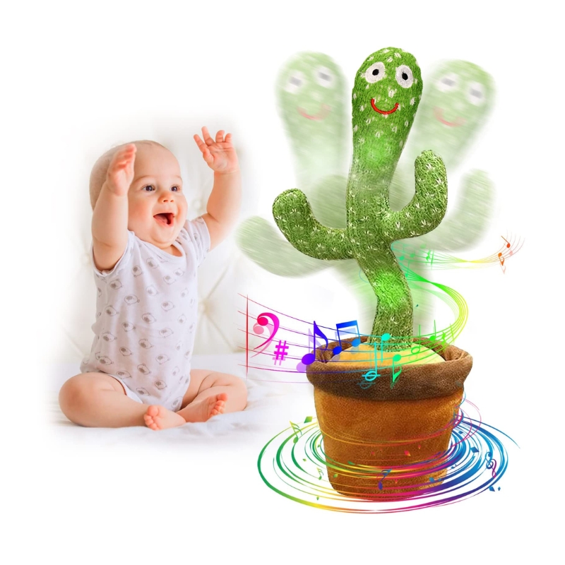 Dancing Cactus Multi Functional Plush Electric Toy for Kids Early Learning 2 Dancing Cactus Multi Functional Plush Electric Toy for Kids Early Learning