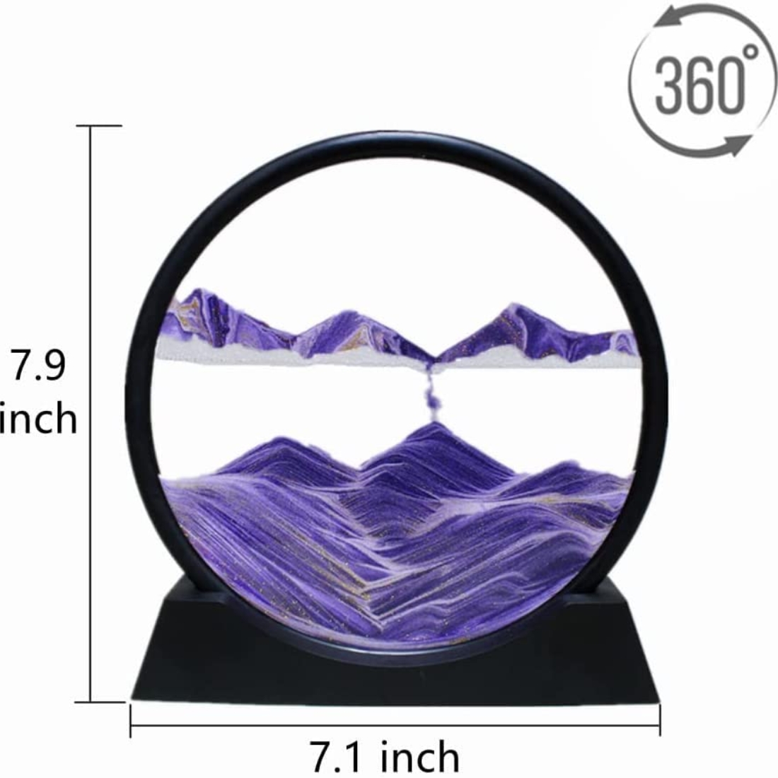 Sand Decorator Ornament Sri Lanka | Moving Sand Art Decor | eshop.lk 2 Flowing sand picture frame creating relaxing sand patterns