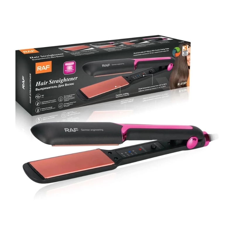 Hair Straightener Professional and High Quality RAF R-419P 