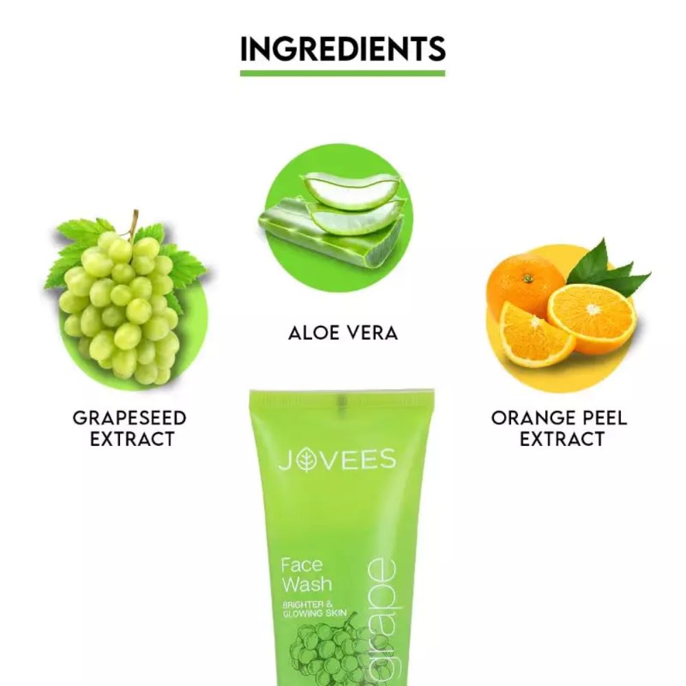 Jovees Clarifying Grape Fairness Face Wash with Grape Extract 120ml 2 Jovees grape face wash 120ml
