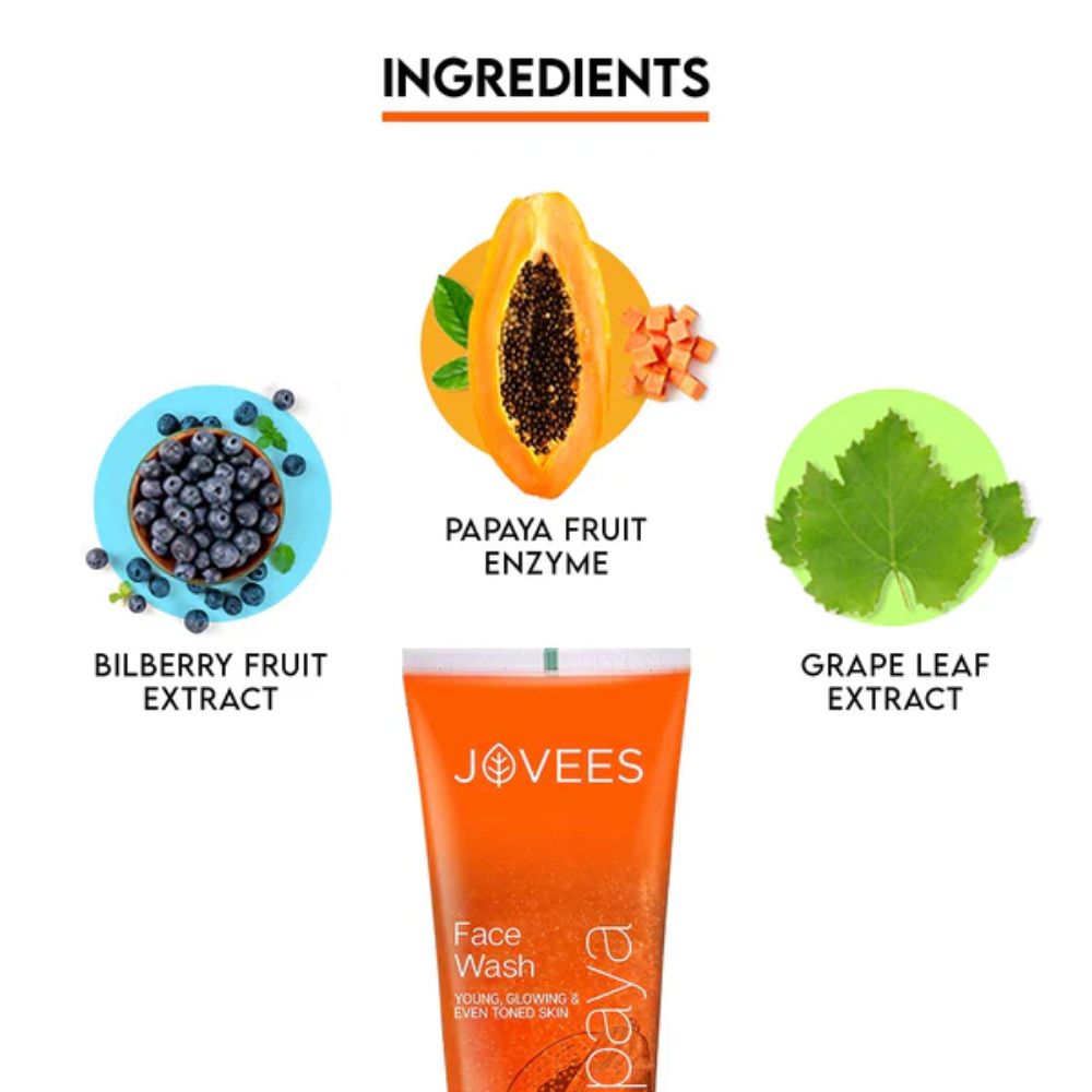 Jovees Herbal Papaya Face Wash with Papaya Fruit Extract 50ml 2 Jovees Herbal Papaya Face Wash with Papaya Fruit Extract 50ml - Image 2