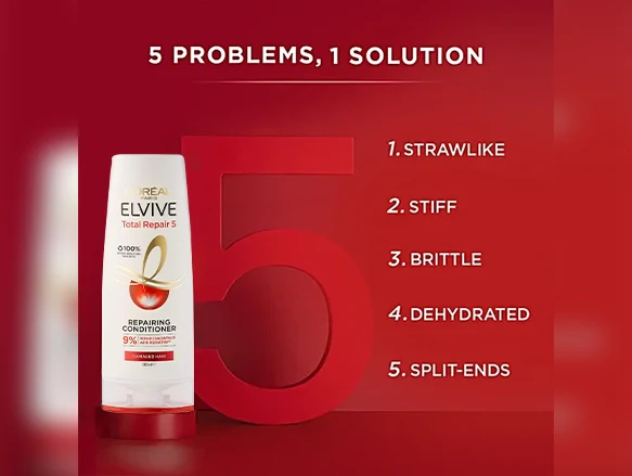 Loreal Total Repair 5 Conditioner - 300ml 2 Loreal Total Repair 5 Conditioner - 300ml - Image 2