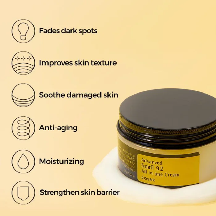 Cosrx Advanced Snail 92 All in One Cream - 100ml 4 Cosrx Advanced Snail 92 All in One Cream - 100ml - Image 4
