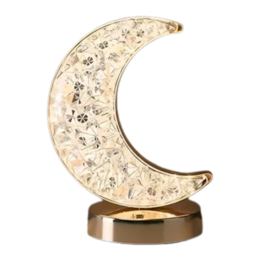Moon Night Lamp Crystal Desk Lamp with diamond design
